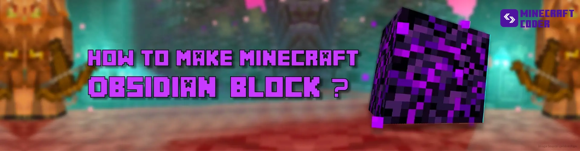 Make Minecraft Obsidian Block