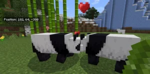 Breeding of Pandas in Minecraft 