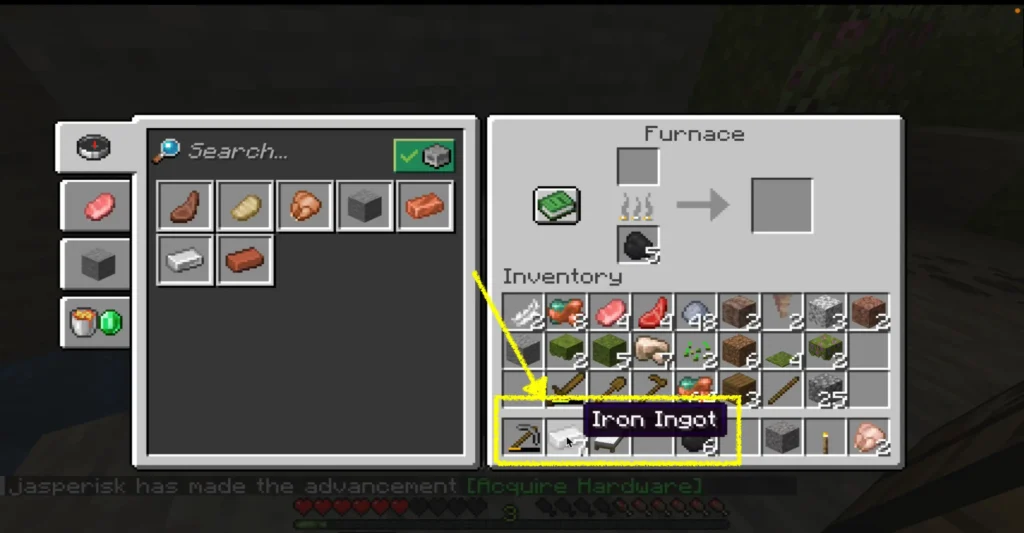 Collect the Iron Ingots